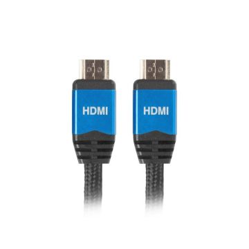 Kabel Lanberg Premium CA-HDMI-20CU-0018-BL (HDMI M - HDMI M; 1,8m; kolor czarny)