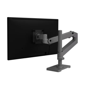Ergotron LX PRO Tall Pole Desk Monitor Arm - uchwyt biurkowy na jeden monitor z wysokim punktem montażowym (ciemnoszary)