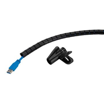 Neomounts Spiral Cable Wrap, ø15 mm., multiple cables, black