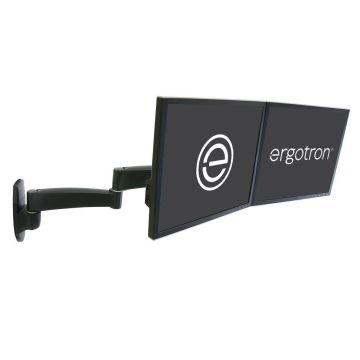 Ergotron 200 Dual Monitor Arm - uchwyt ścienny na dwa monitory (czarny)
