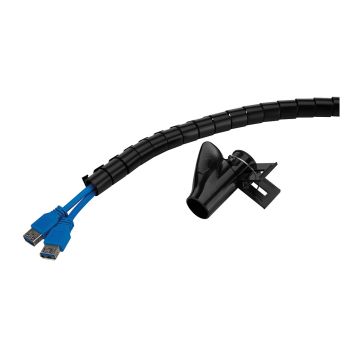 Neomounts Spiral Cable Wrap, ø20 mm., multiple cables, black