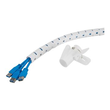 Neomounts Spiral Cable Wrap, ø25 mm., multiple cables, white