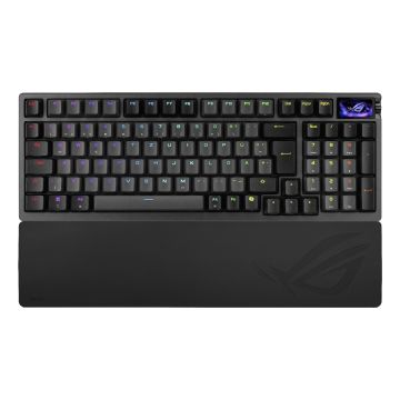 ASUS ROG Azoth 96 HE wireless analog gaming keyboard hot-swappable ROG HFX V2 magnetic switches, Hall Senor, rapid trigger