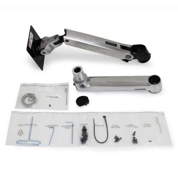 Ergotron LX Extension and Collar Kit - dodatkowe ramię na trzeci monitor dla serii LX Dual Stacking Arm z wysokim punktem montażowym (polerowane aluminium)