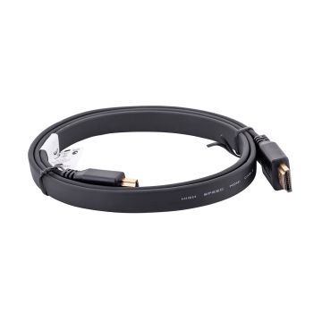 Kabel Lanberg CA-HDMI-21CU-0010-BK (HDMI M - HDMI M; 1m; kolor czarny)