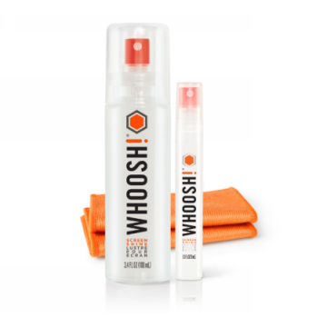 Whoosh Duo - spray do czyszczenia ekranów 100ml + spray 8ml + 2 ściereczki z microfibry