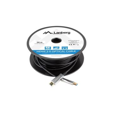LANBERG KABEL HDMI M/M V2.0 50M OPTYCZNY AOC CA-HDMI-20FB-0500-BK