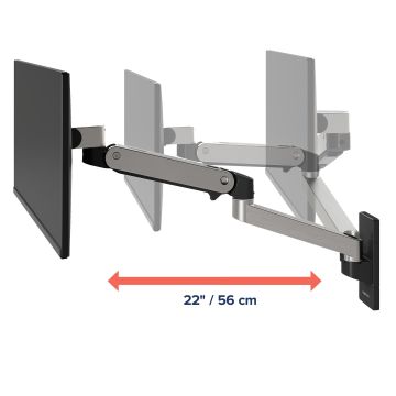 Ergotron LX PRO Single Display Wall Mount - uchwyt ścienny na jeden monitor (polerowane aluminium)