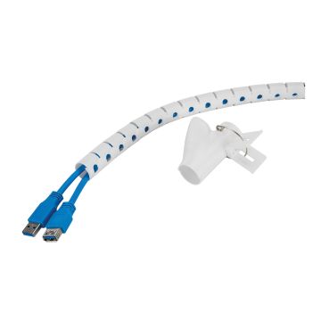 Neomounts Spiral Cable Wrap, ø20 mm., multiple cables, white