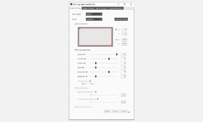 EVS Image Optimization
