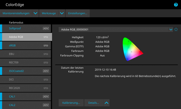 Autorskie oprogramowanie EIZO do kalibracji i zarządzania kolorem