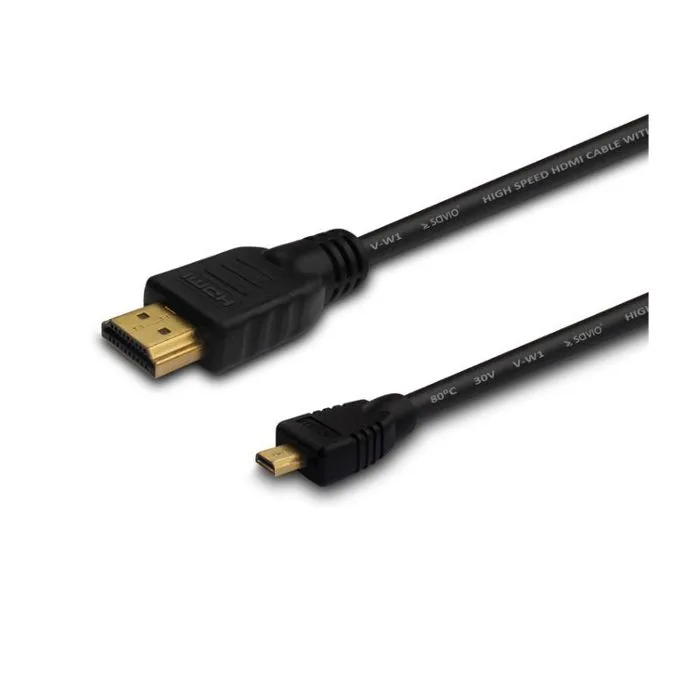 Kabel SAVIO cl-39 (HDMI M - Micro HDMI M; 1m; kolor czarny)