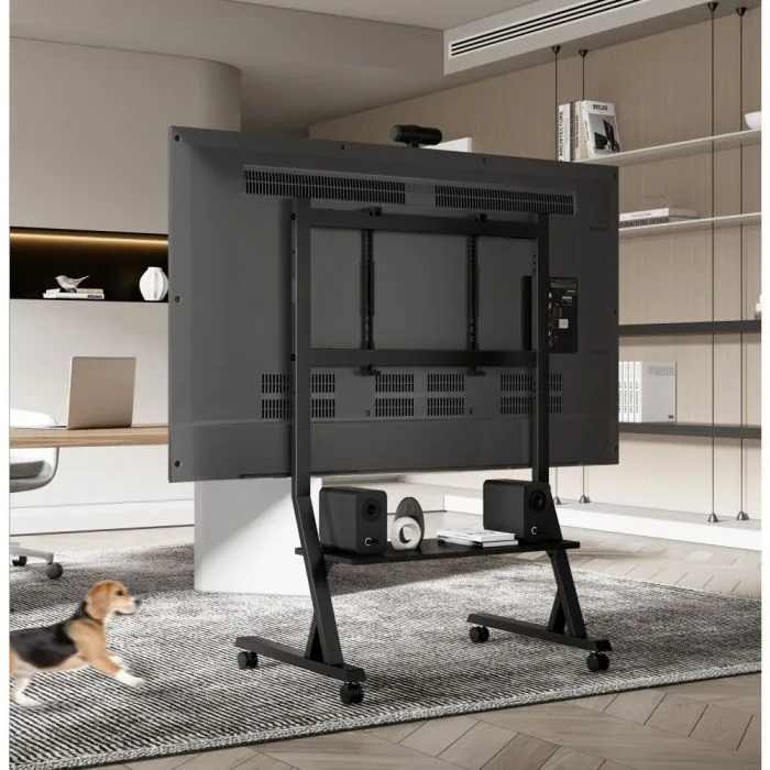 TECHLY STOJAK MOBILNY TV 45-90"KG DO 60KG REGULOWANY PÓŁKA AV