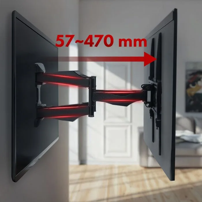 Uchwyt ścienny do telewizora Maclean MC-781 (Obrotowy, ścienne, Uchylny; 26" - 55"; max. 45kg)