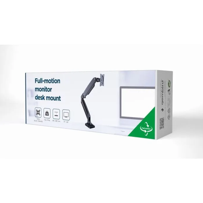 GEMBIRD REGULOWANE BIURKOWE RAMIĘ NA MONITOR 17"-35" DO 10KG