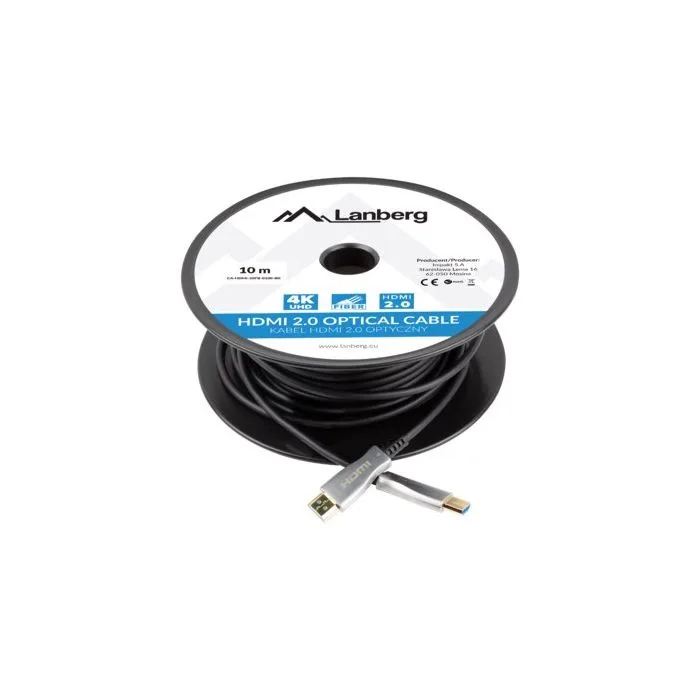 LANBERG KABEL HDMI LANBERG KABEL HDMI M/M V2.0 10M OPTYCZNY AOC CZARNY CA-HDMI-20FB-0100-BK