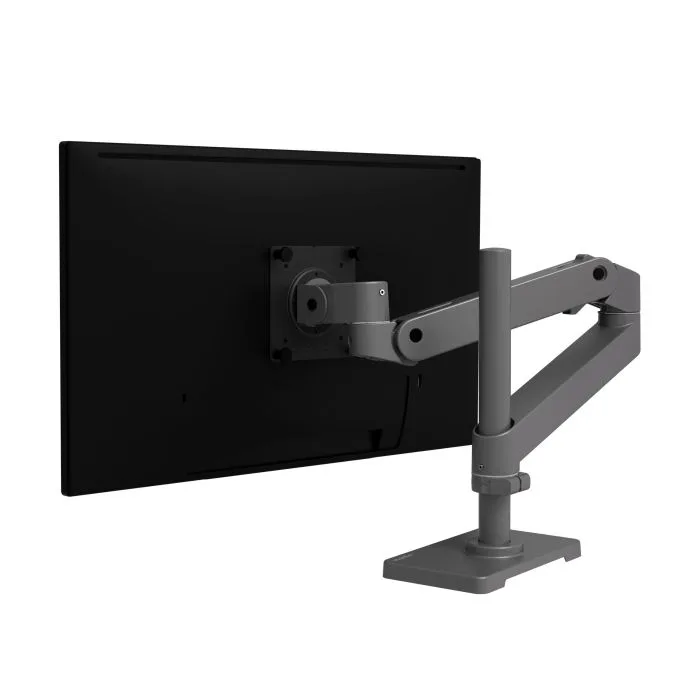 Ergotron LX PRO Tall Pole Desk Monitor Arm - uchwyt biurkowy na jeden monitor z wysokim punktem montażowym (ciemnoszary)