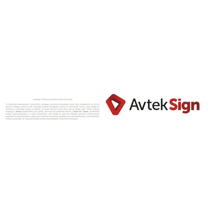 AVTEK MONITOR INFORMACYJNY DS2 75"