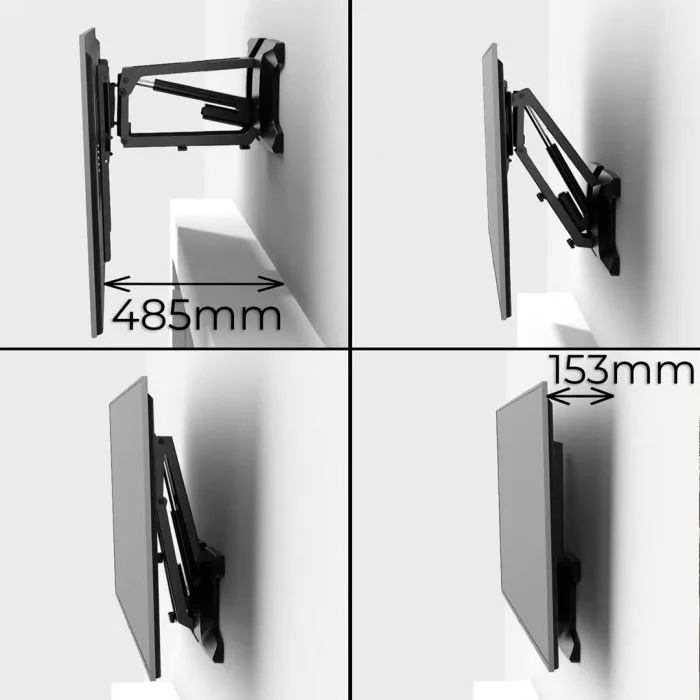 MACLEAN UCHWYT DO TV ELEKTRYCZNY NAD KOMINEK 37"-70" 35KG Z PILOTEM MC-891