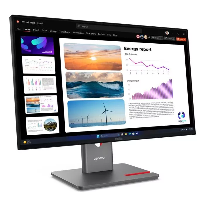 Lenovo ThinkVision P24Q-40 23.8"QHD 120Hz 300nits AG USB HDMI DP Raven Black