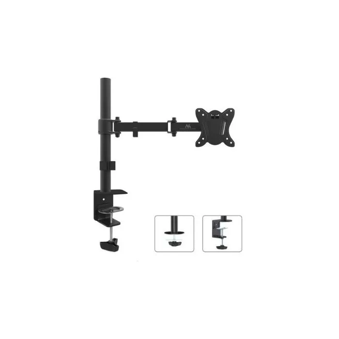 Uchwyt biurkowy do monitora Maclean MC-690 (biurkowy, Obrotowy, Uchylny; 13" - 27"; max. 8kg)