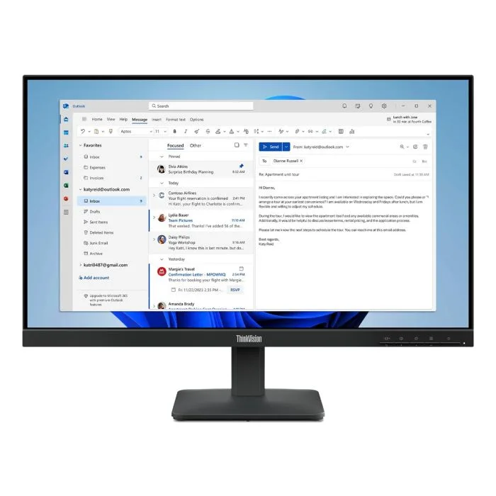 Monitor Lenovo ThinkVision 23,8" S24-4E (64B5KAT1EU)