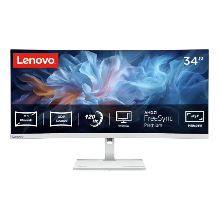 Lenovo L34W-4C 34"WQHD 120Hz 350nits HDMI DP Cloud Grey