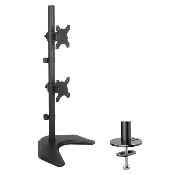 TECHLY PODSTAWA POD 2 MONITORY 13-27" LCD 10KG BIURKOWA PIONOWA