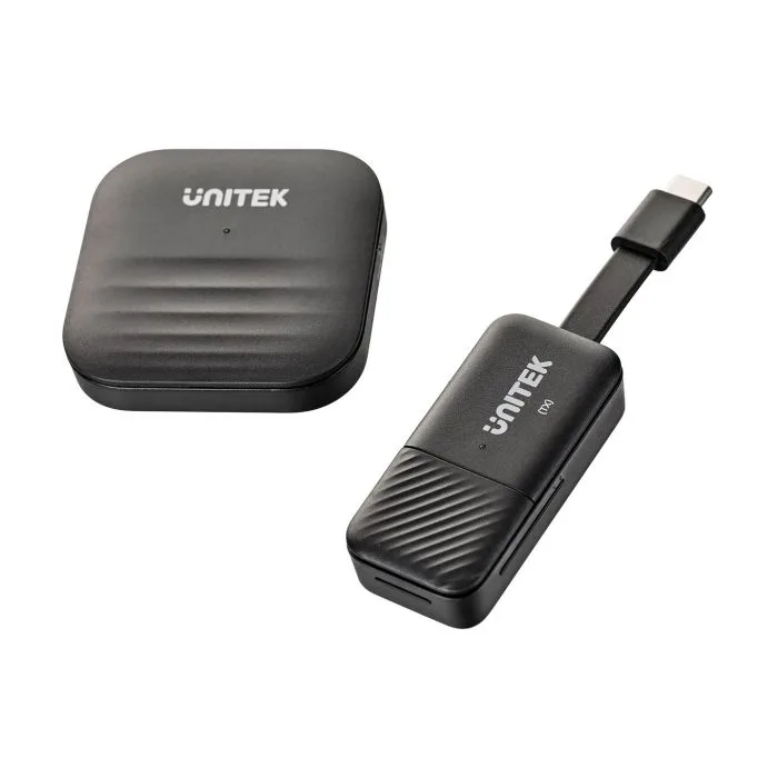 UNITEK BEZPRZEWODOWY NADAJNIK HDMI DO 50M, USB-C, CZARNY