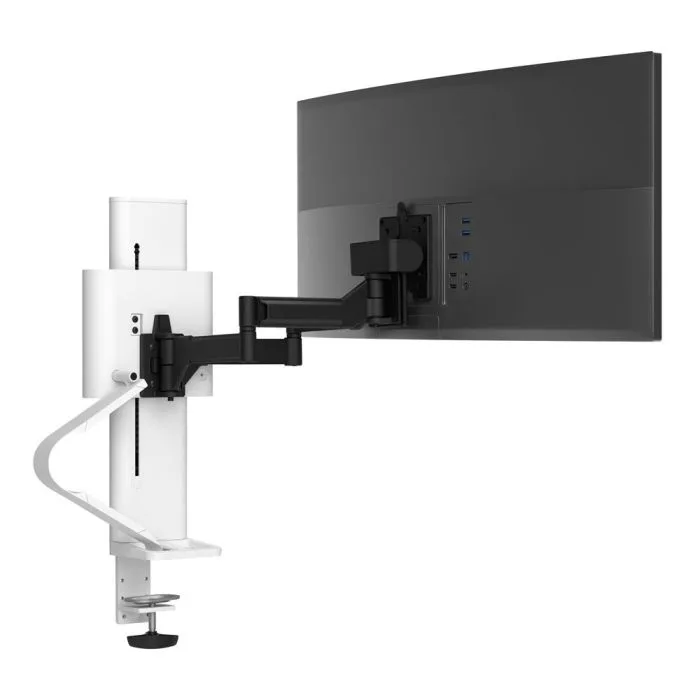 Ergotron TRACE Single Monitor - uchwyt biurkowy do monitora (biały)