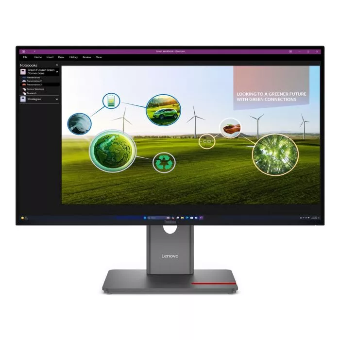 Lenovo ThinkVision P27q-40 27"QHD 120Hz 350nits AG USB HDMI DP Eclipse Black