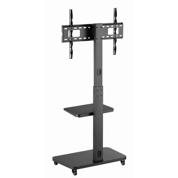 GEMBIRD STOJAK PODŁOGOWY NA TELEWIZOR, MOBILNY NA KÓŁKACH (OBROTOWY/UCHYLNY), 32" - 75", CZARNY