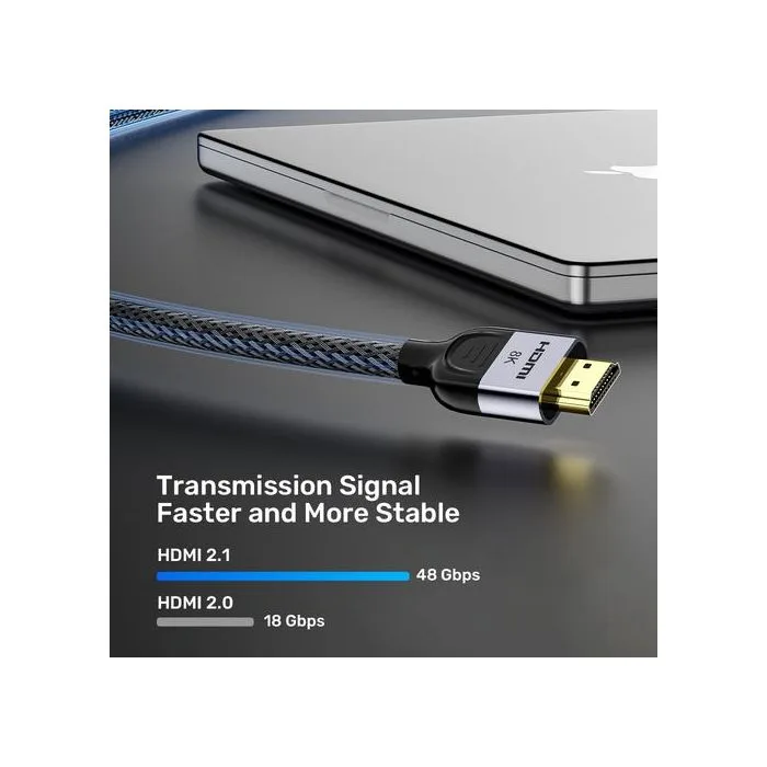 UNITEK KABEL HDMI 2.1 8K LUX OPLOT 2M