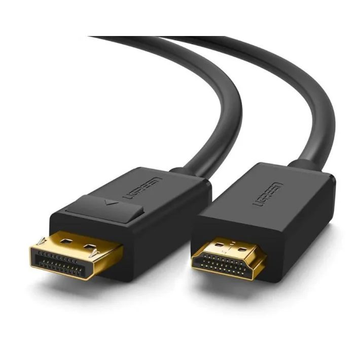 Ugreen jednokierunkowy kabel z DisplayPort na HDMI 4K 30 Hz 32 AWG 1,5 m czarny
