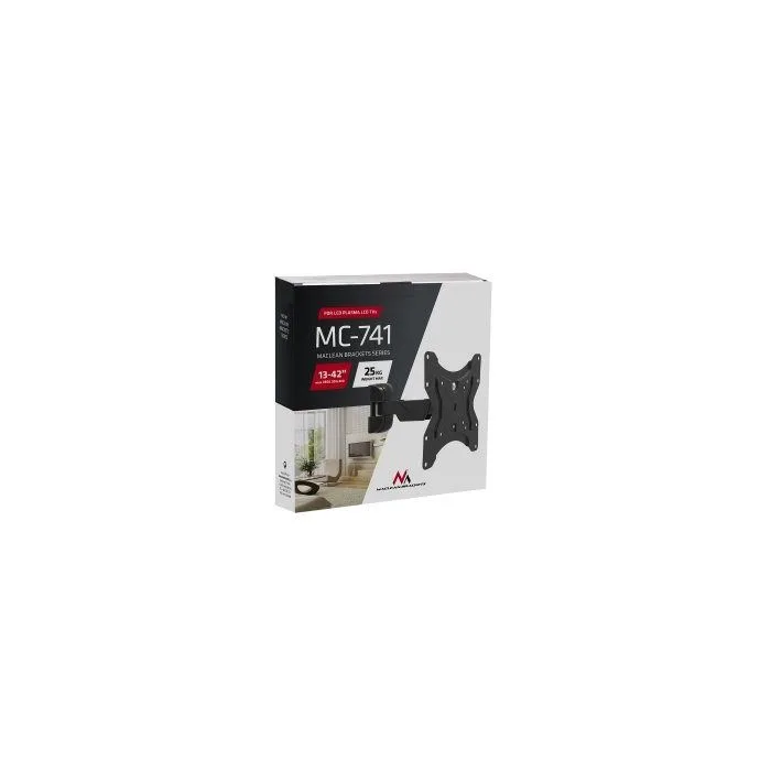 MACLEAN UCHWYT DO TV TELEWIZORA LUB MONITORA, 13-42", 25KG, CZARNY MC-741