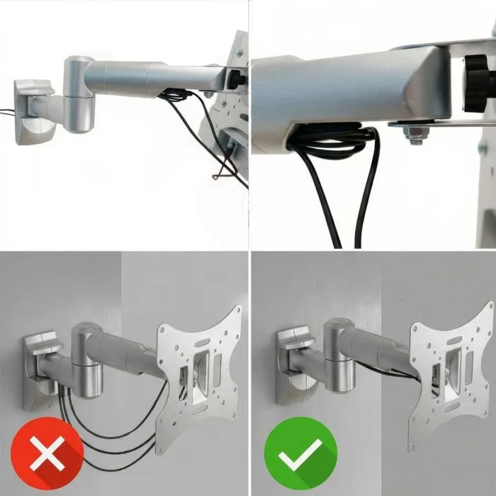 Uchwyt ścienny do monitora Maclean MC-503S (Obrotowy, ścienne, Uchylny; 23" - 42"; max. 30kg)
