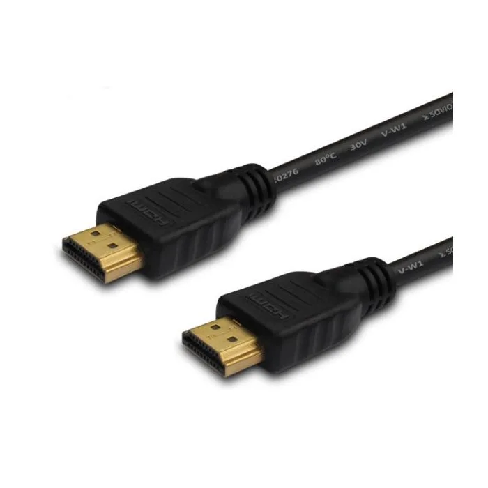 Kabel SAVIO cl-01 (HDMI - HDMI ; 1,5m; kolor czarny)