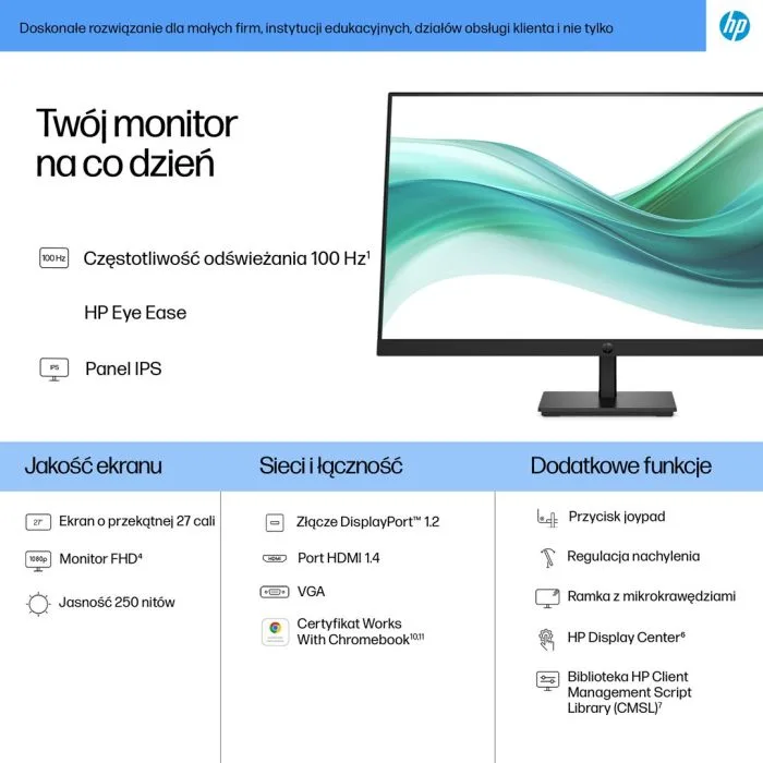 MONITOR HP LED 27” S3 Pro 327pf 100Hz (B0CG3UT)