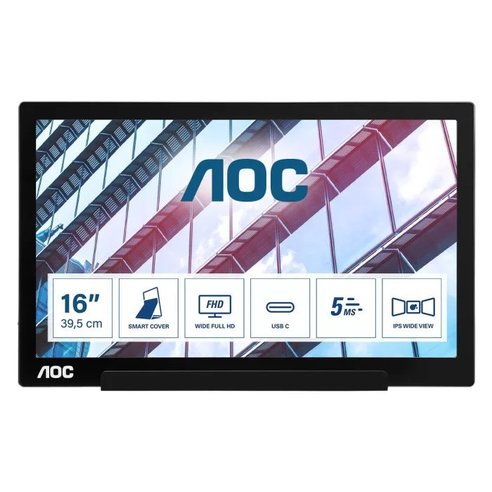 Monitor przenośny AOC I1601P 15,6″ IPS Full HD USB-C