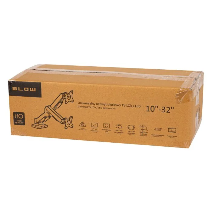 BLOW UCHWYT TV LCD HQ 17"-32" DO BIURKA Z PRZEGUBEM PODWÓJNY