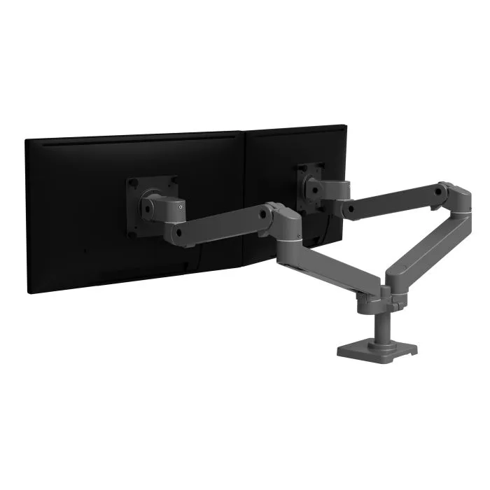 Ergotron LX PRO Dual Side-by-Side Arm - dwu ramienny uchwyt biurkowy na dwa monitory (ciemnoszary)