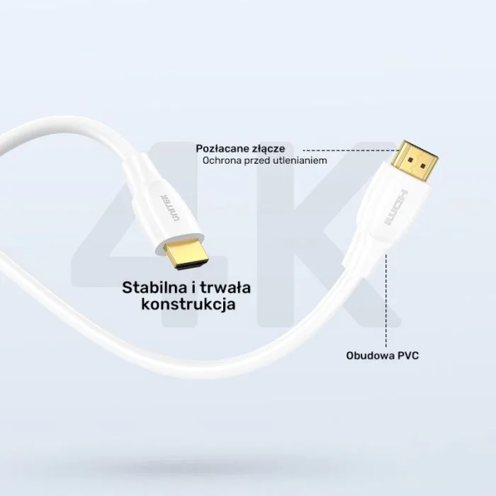 UNITEK KABEL HDMI 2.1 8K HDR BIAŁY 2M