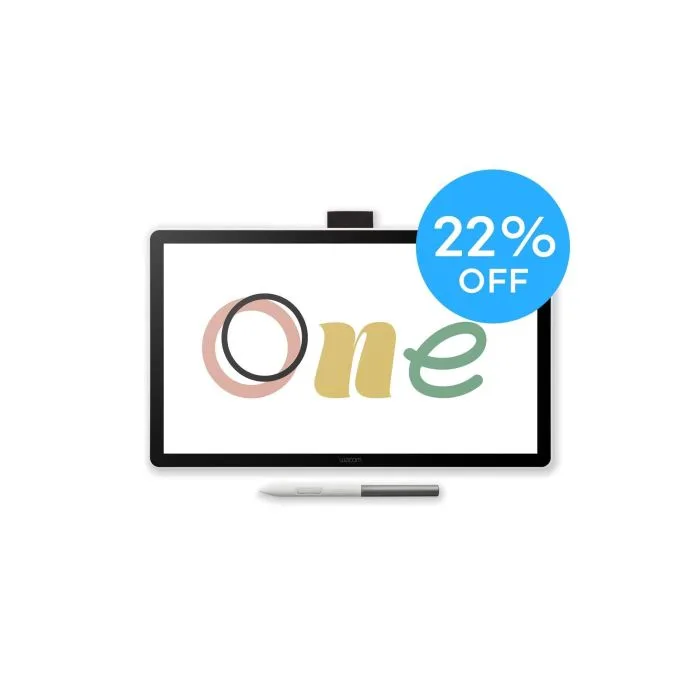 Wacom One 14 - ekranowy tablet graficzny z piórkiem Wacom One Standard Pen i kablem USB-C