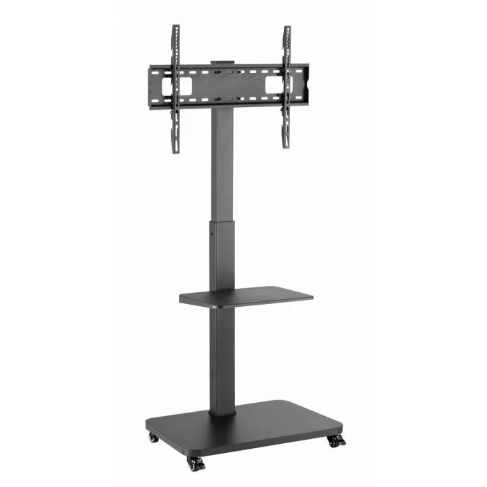 GEMBIRD STOJAK PODŁOGOWY NA TELEWIZOR, MOBILNY NA KÓŁKACH (OBROTOWY/UCHYLNY), 32" - 75", CZARNY