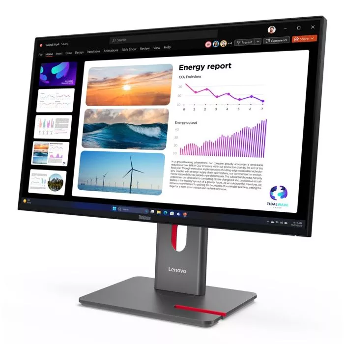 Lenovo ThinkVision P24Q-40 23.8"QHD 120Hz 300nits AG USB HDMI DP Raven Black