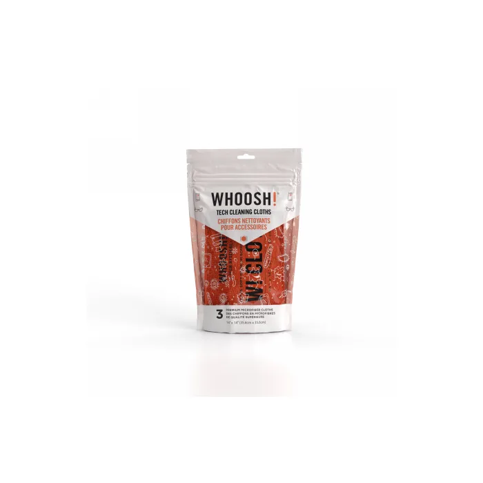Whoosh 3XL Tech Cleaning Cloths - antybakteryjna ściereczka z mikrofibry (3szt.)