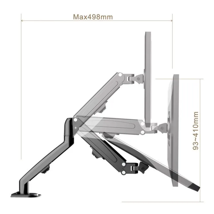 MACLEAN UCHWYT DO MONITORA CZARNY MC-860N