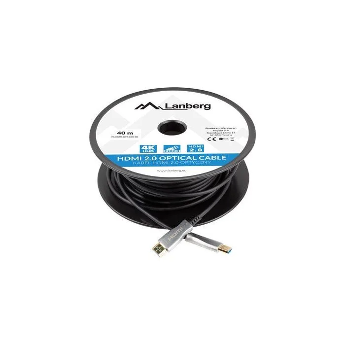 LANBERG KABEL HDMI M/M V2.0 30M OPTYCZNY AOC CA-HDMI-20FB-0300-BK