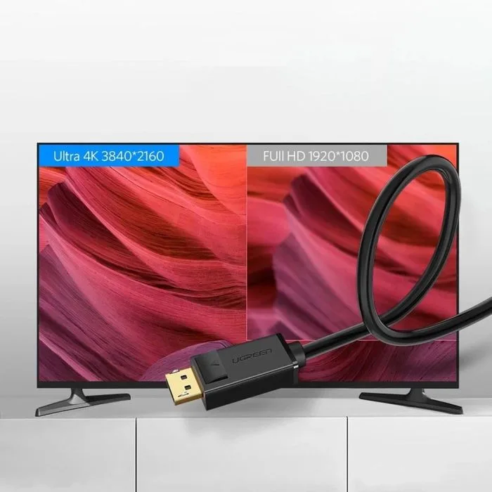 Kabel Ugreen DP102 10213 DisplayPort 1.2 4K / DisplayPort 1.2 4K 5 m - czarny