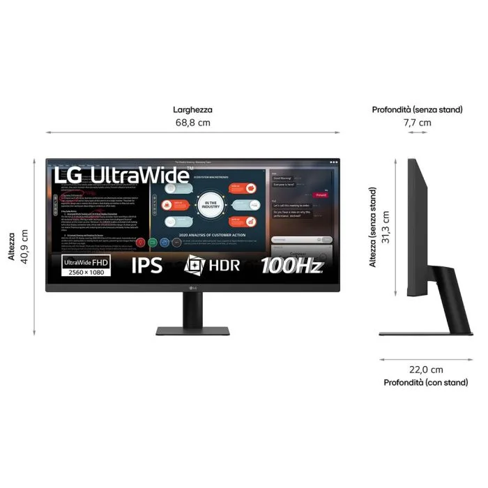 MONITOR LG LED 29" 29U511A-B 100Hz